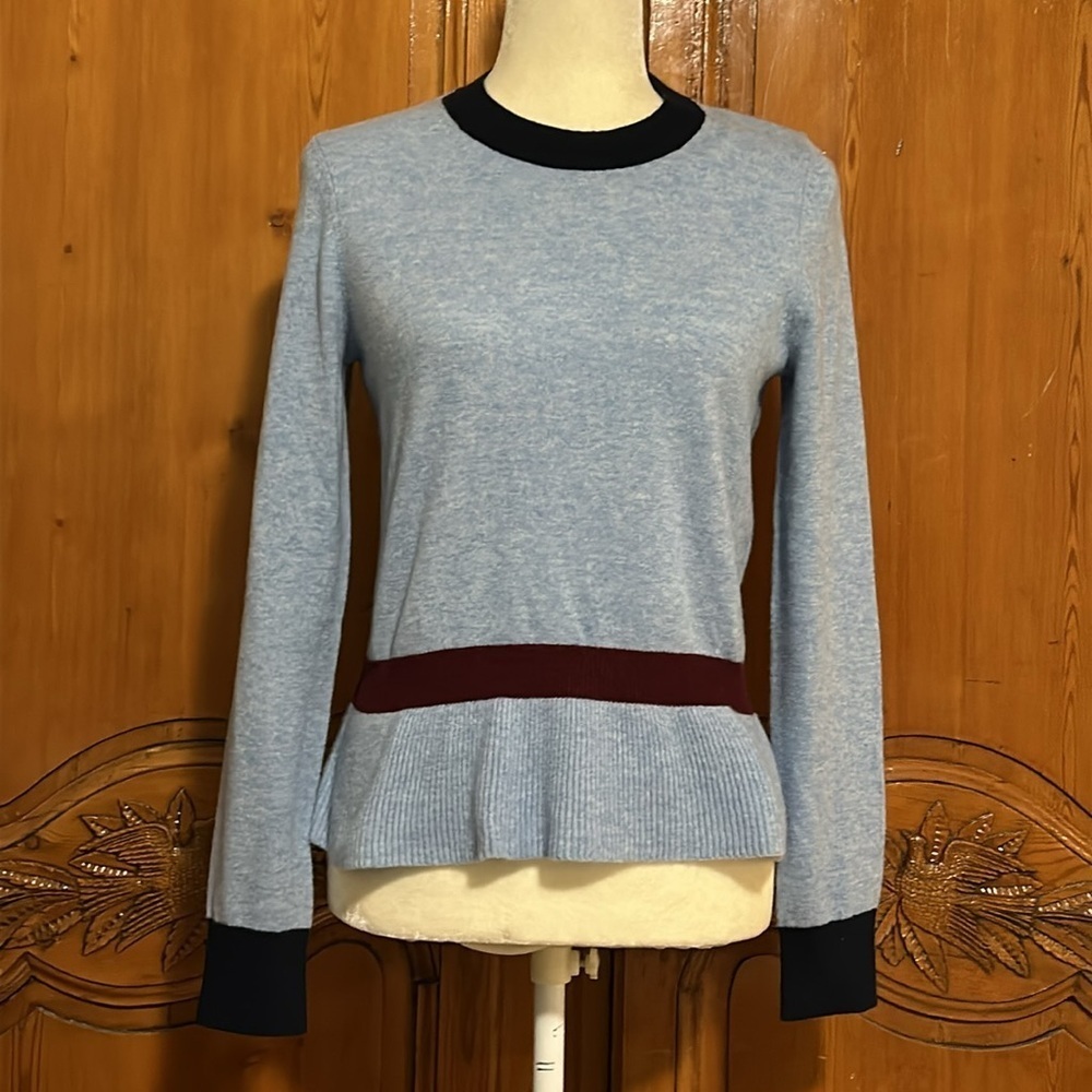 Veronica Beard Cashmere Peblem Hem Sweater